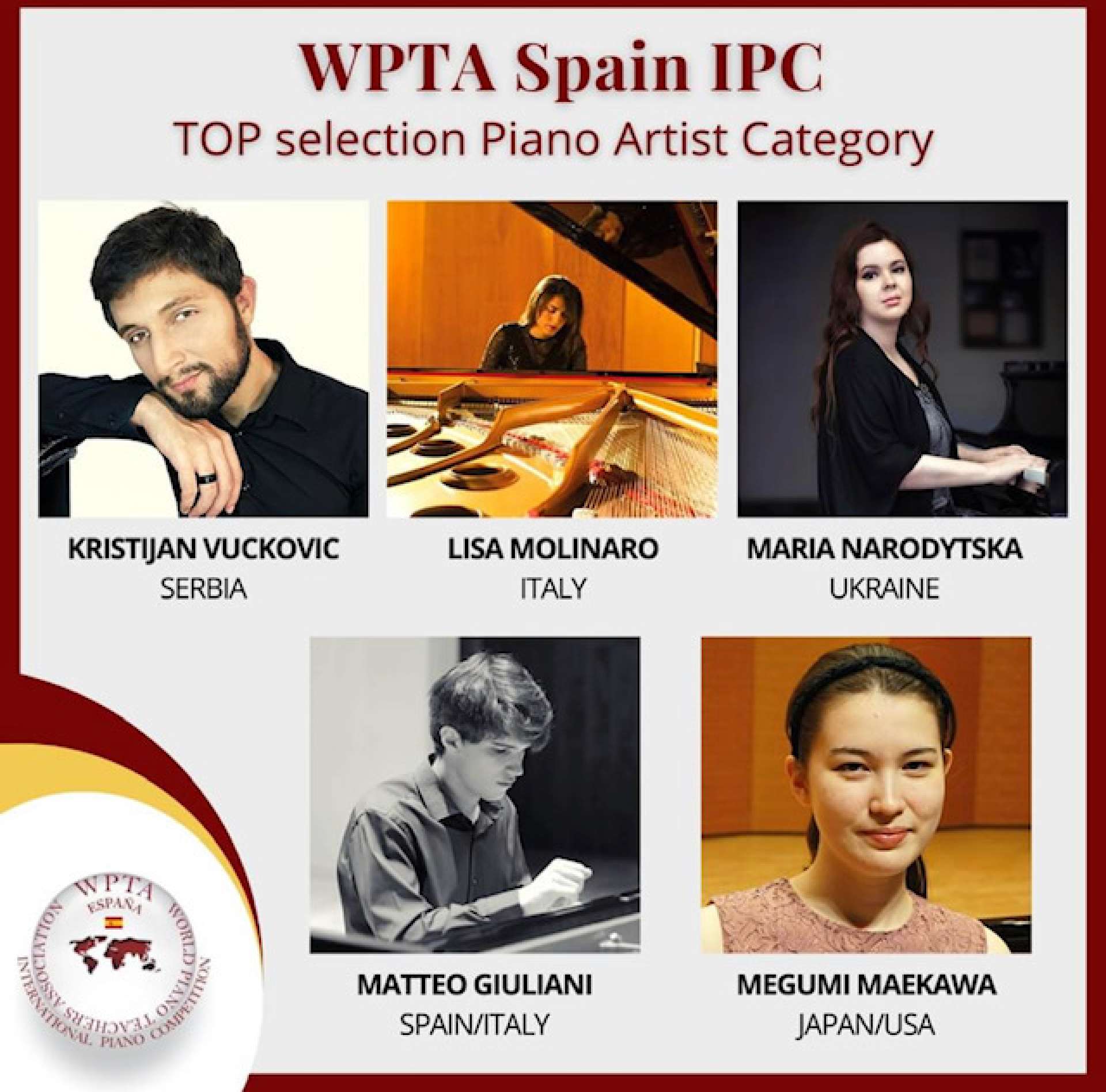 WPTA Spain international piano competition